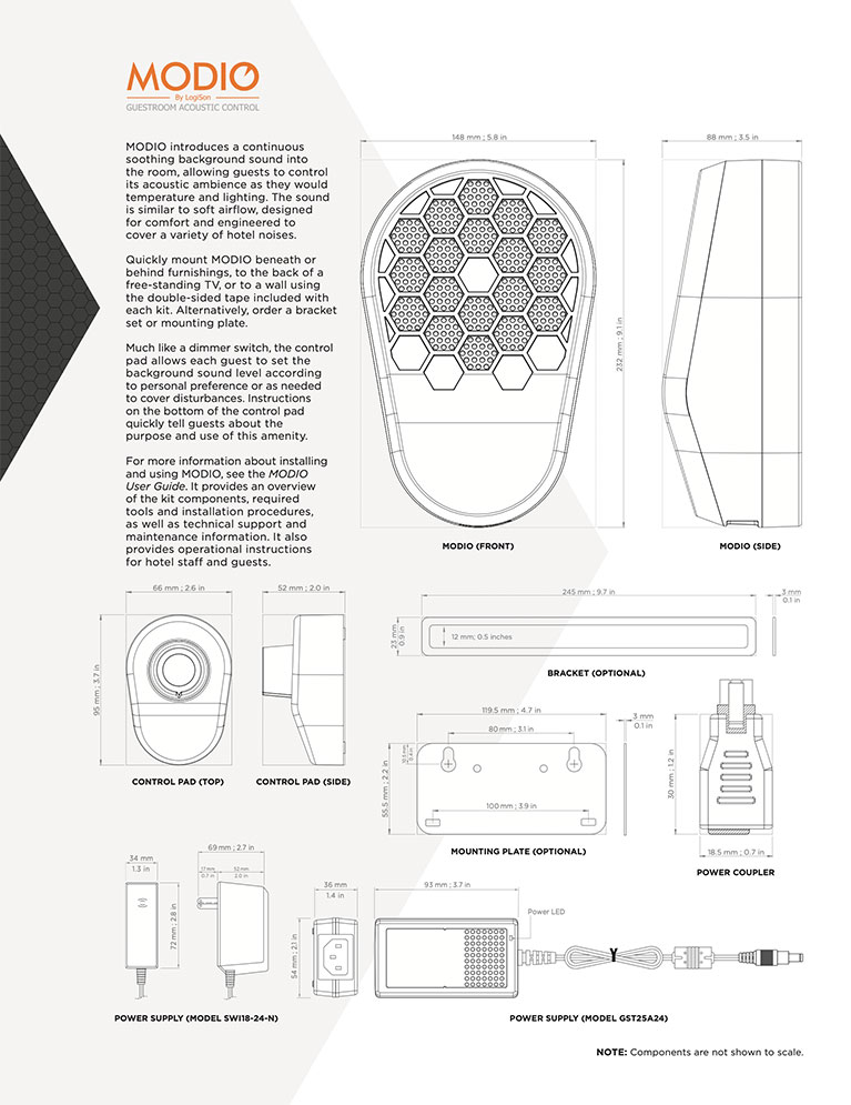 Modio Tech Specs